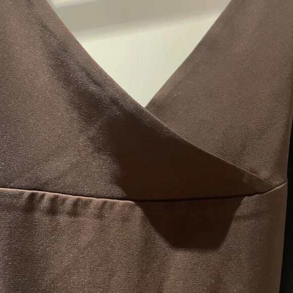 J Crew long brown slip dress Size 12 - Picture 4 of 5